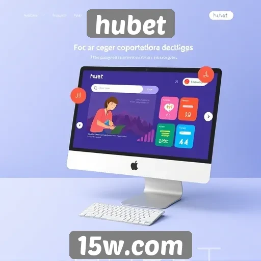 Características da interface do site hubet